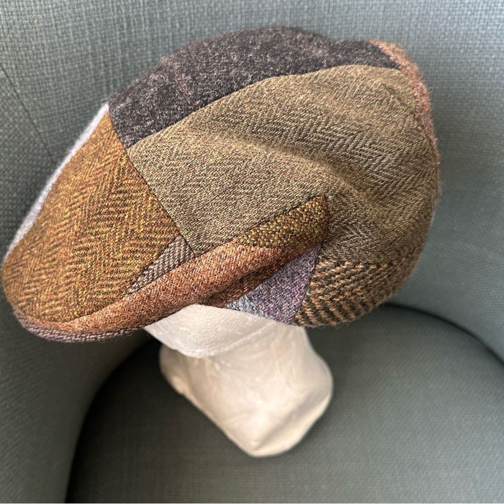Jonathan Richard Ireland Wool Men’s Patchwork Flat Cap L